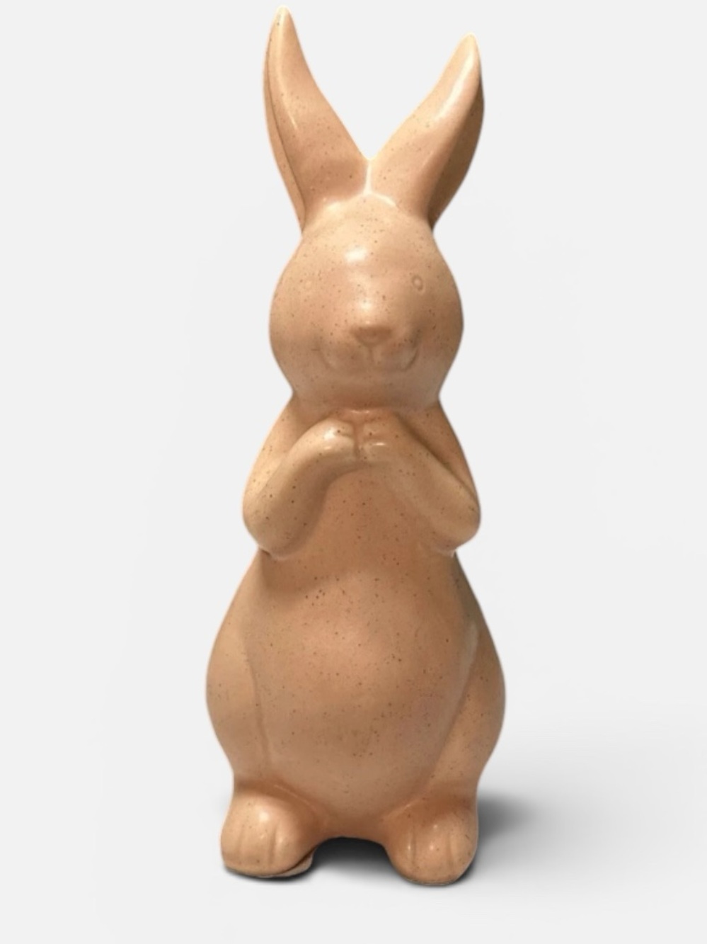 Ceramic Plaster Rabbit- Bunny 9.25โ Figurine Centerpiece Garden Decor